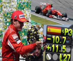 yapboz Fernando Alonso - Brezilya 2010 Ferrari-GP (3.lük)